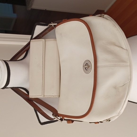 Coach Leather Duffle Convertible Cross Body Bag & Matching Wallet - Picture 1 of 16